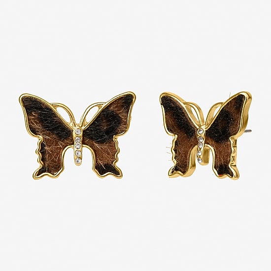 JS Jessica Simpson Womens Glass Butterfly 3-pc. Pendant Necklace Set