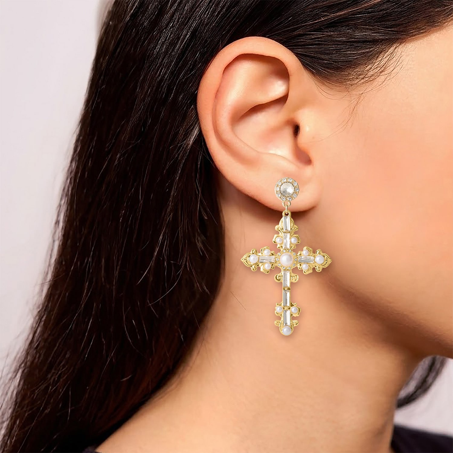JS Jessica Simpson Womens Multi Color Drop Earrings