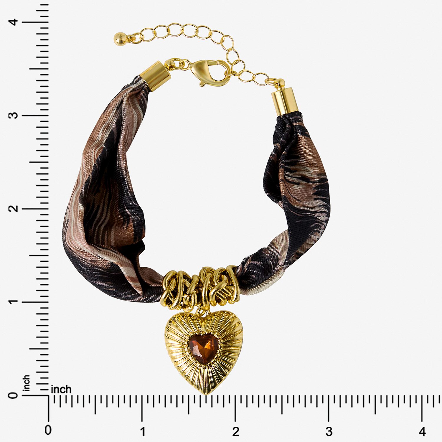 JS Jessica Simpson Womens Yellow Crystal Charm Bracelet