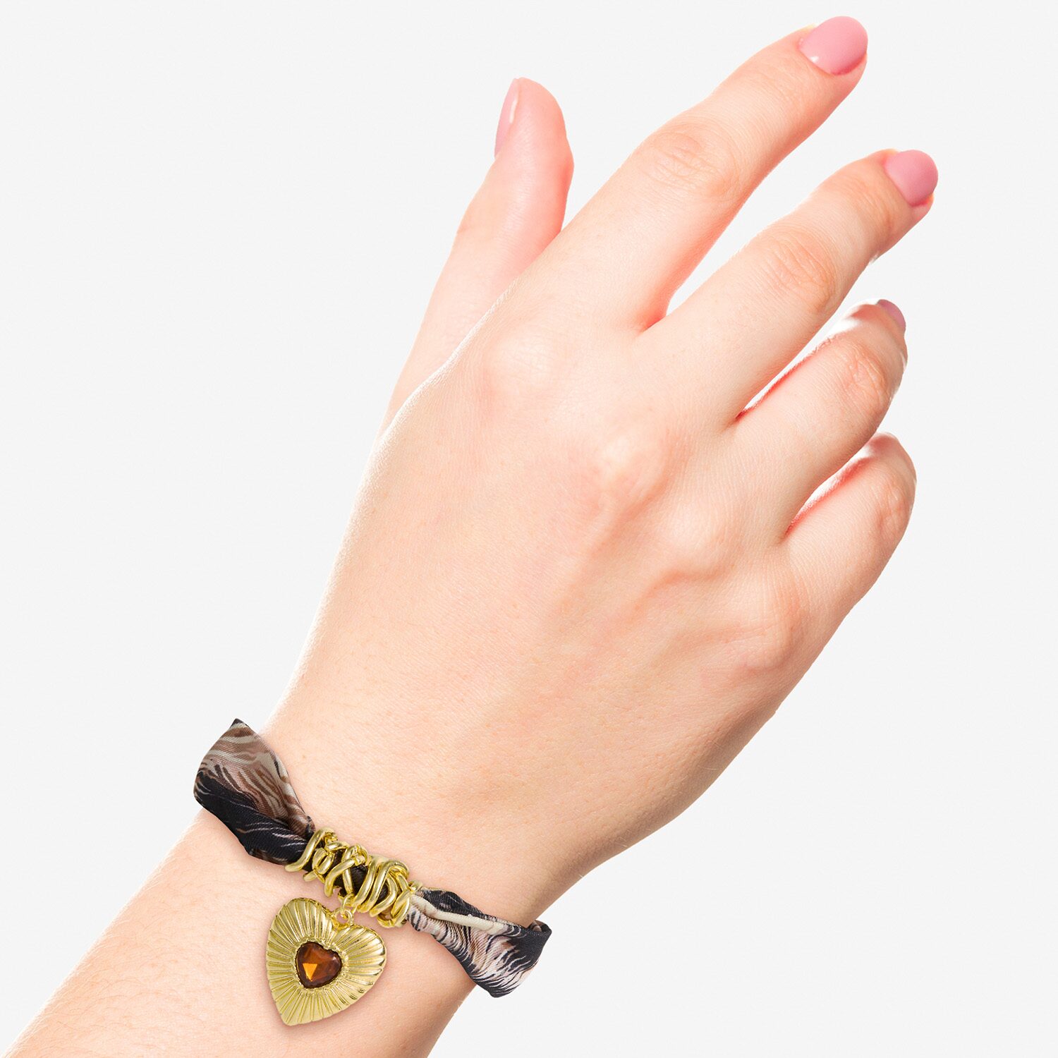 JS Jessica Simpson Womens Yellow Crystal Charm Bracelet