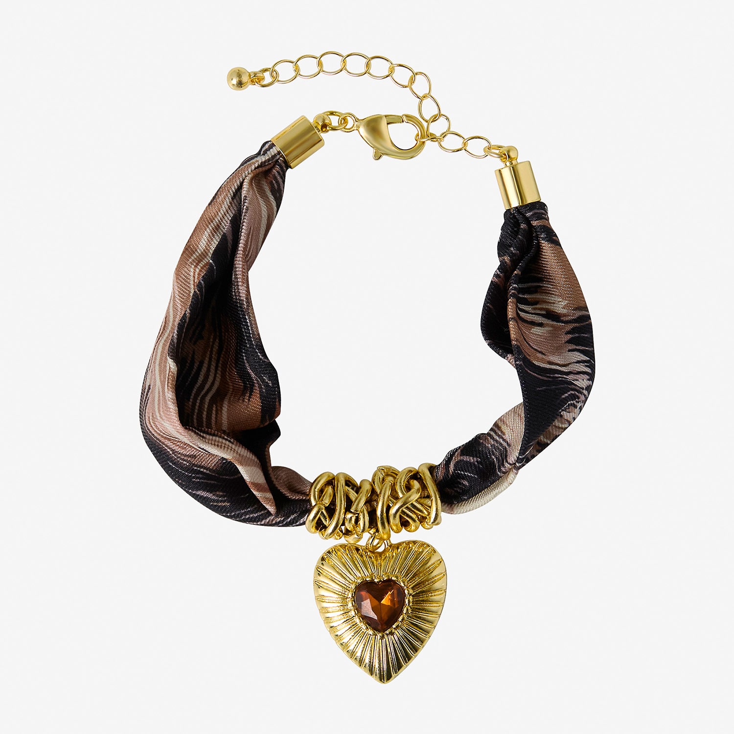 JS Jessica Simpson Womens Yellow Crystal Charm Bracelet