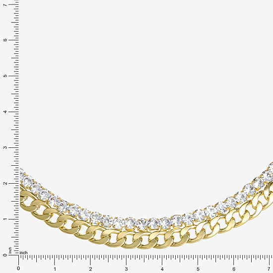JS Jessica Simpson Womens 15 Inch Collar Necklace