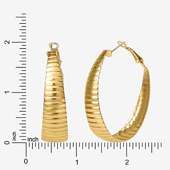 JS Jessica Simpson Womens 45.9mm Hoop Earrings