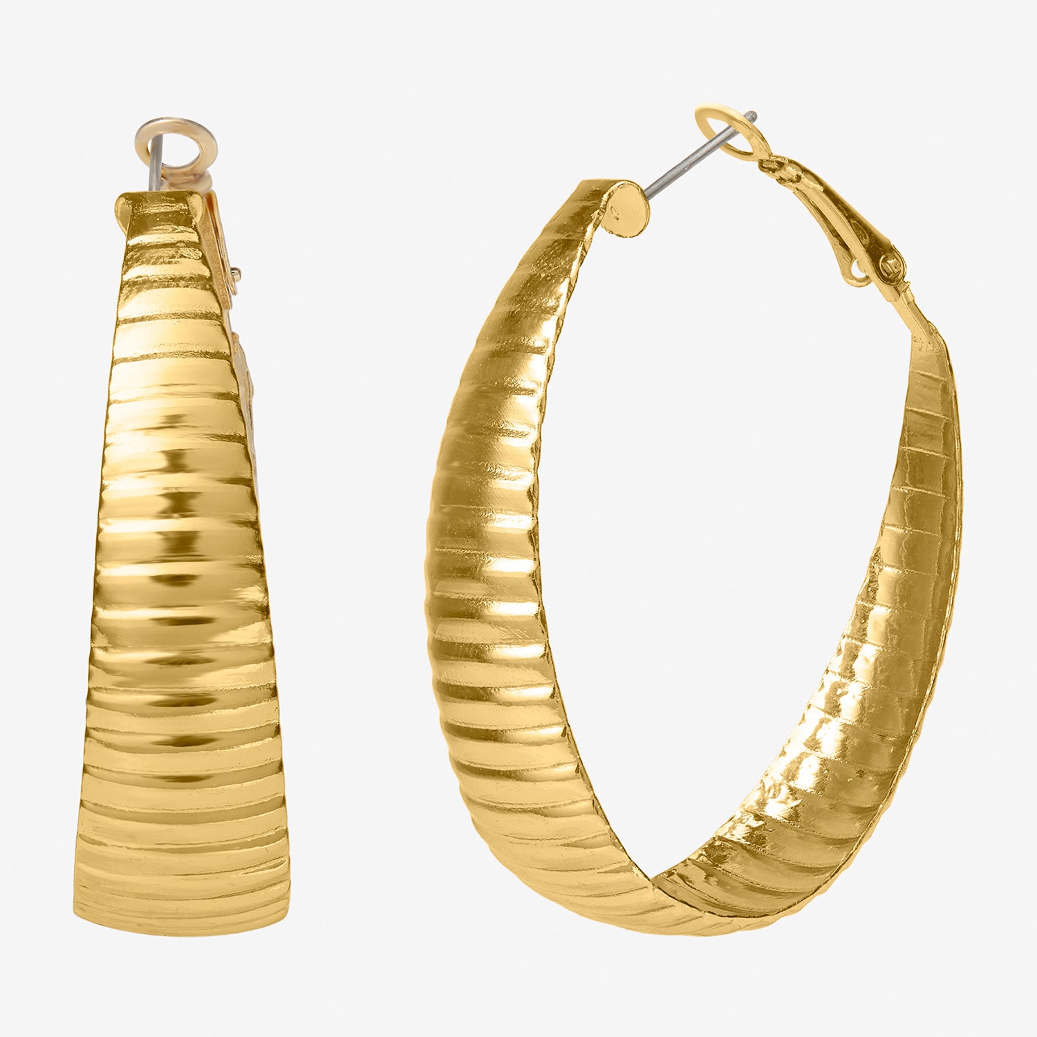 JS Jessica Simpson Womens 45.9mm Hoop Earrings