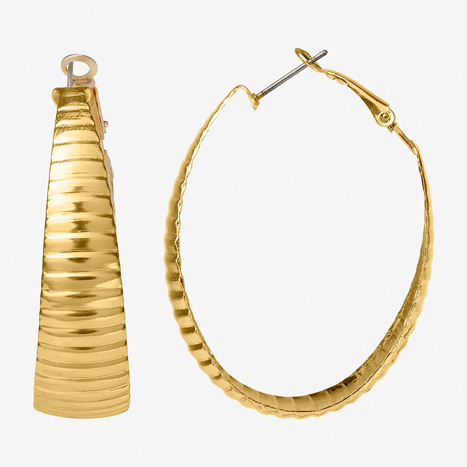 JS Jessica Simpson Womens 45.9mm Hoop Earrings