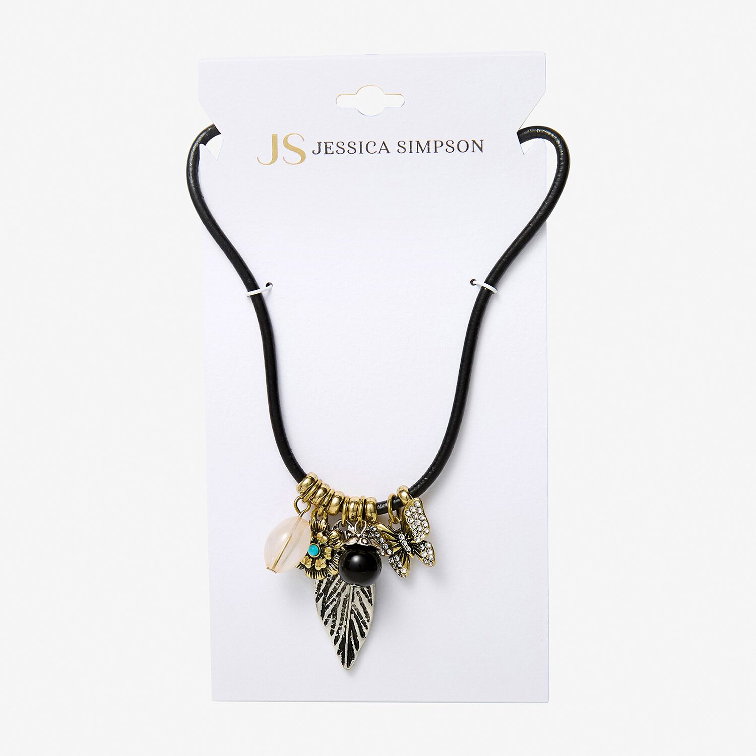 JS Jessica Simpson Womens Multi Color 18 Inch Pendant Necklace