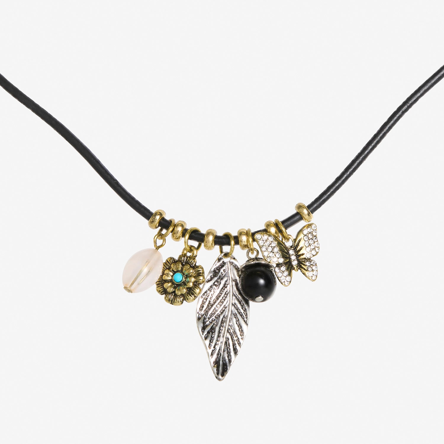 JS Jessica Simpson Womens Multi Color 18 Inch Pendant Necklace