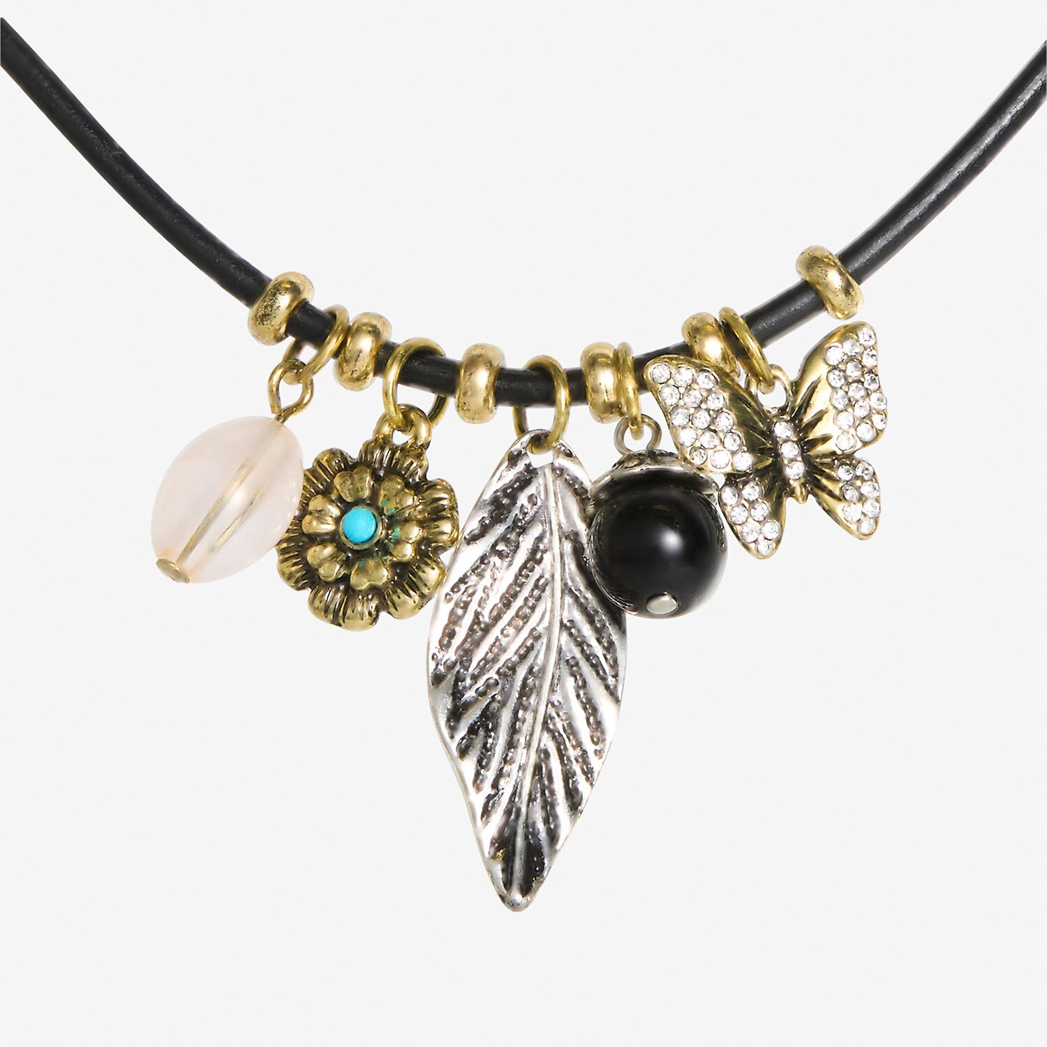 JS Jessica Simpson Womens Multi Color 18 Inch Pendant Necklace