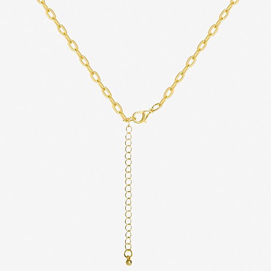 JS Jessica Simpson Womens White Cross 20 Inch Pendant Necklace