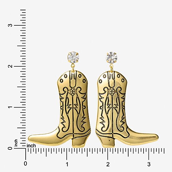 JS Jessica Simpson Womens Glass Drop Earrings