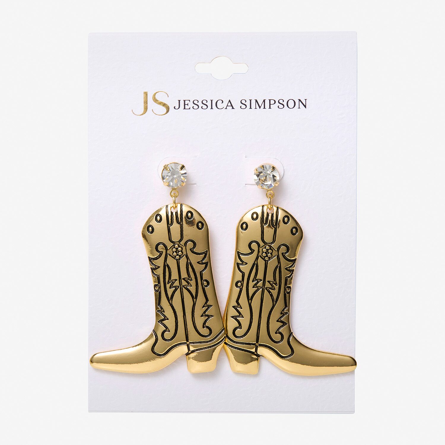 JS Jessica Simpson Womens Glass Drop Earrings