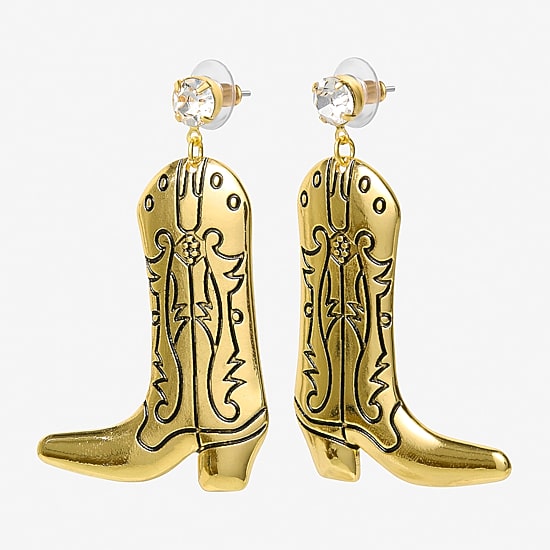 JS Jessica Simpson Womens Glass Drop Earrings