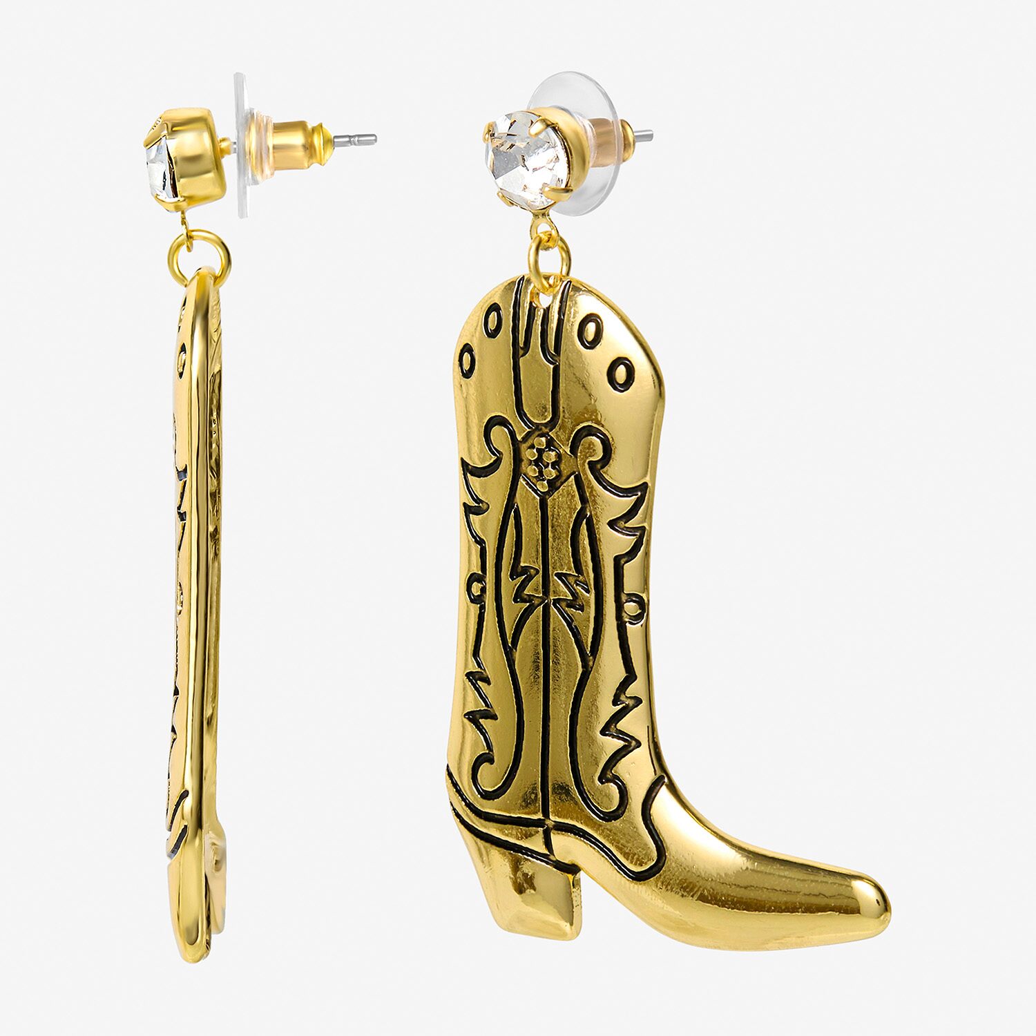 JS Jessica Simpson Womens Glass Drop Earrings