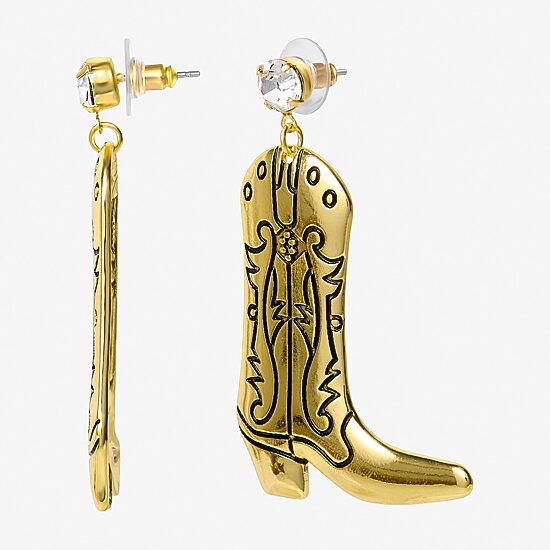JS Jessica Simpson Womens Glass Drop Earrings