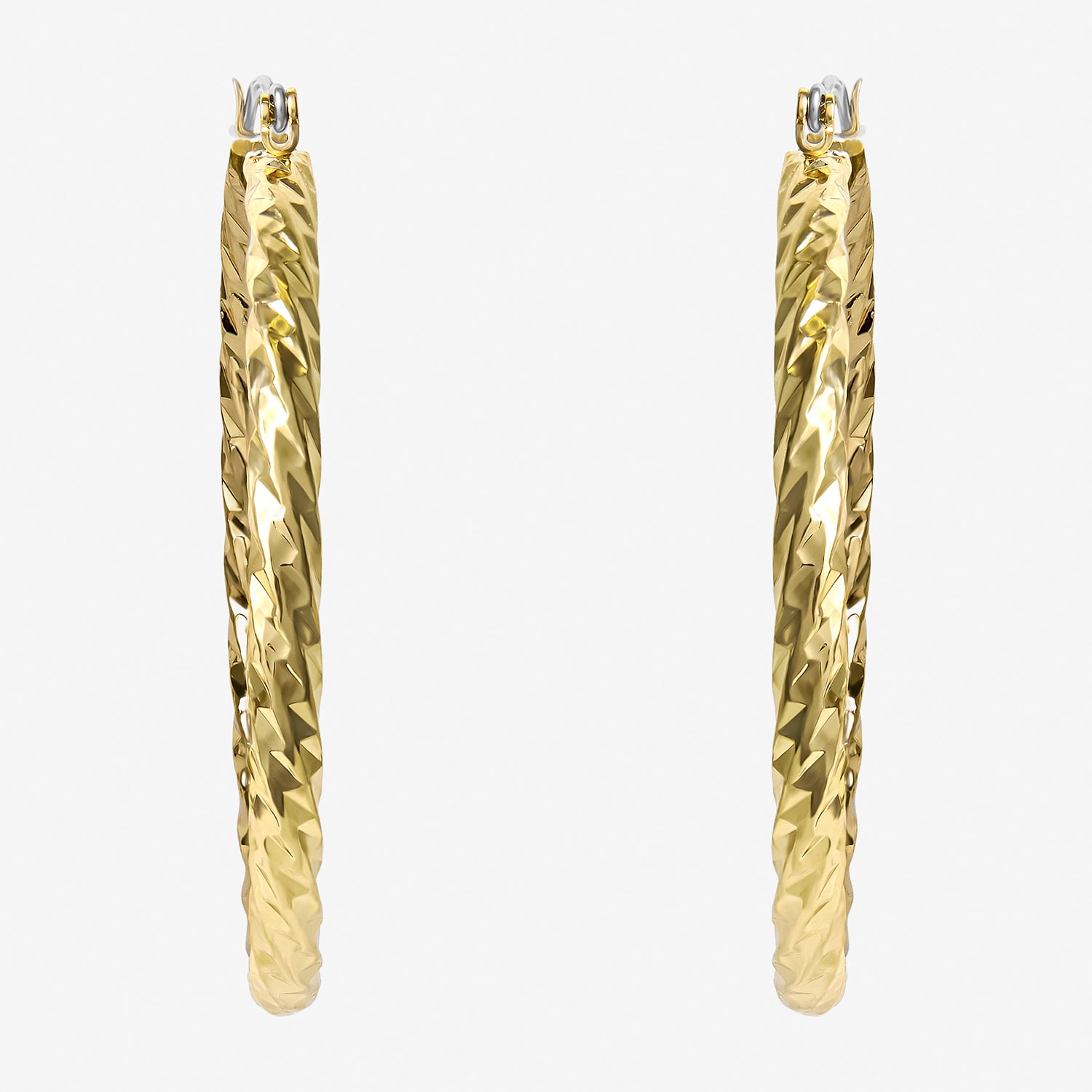 JS Jessica Simpson Womens 50mm Hoop Earrings