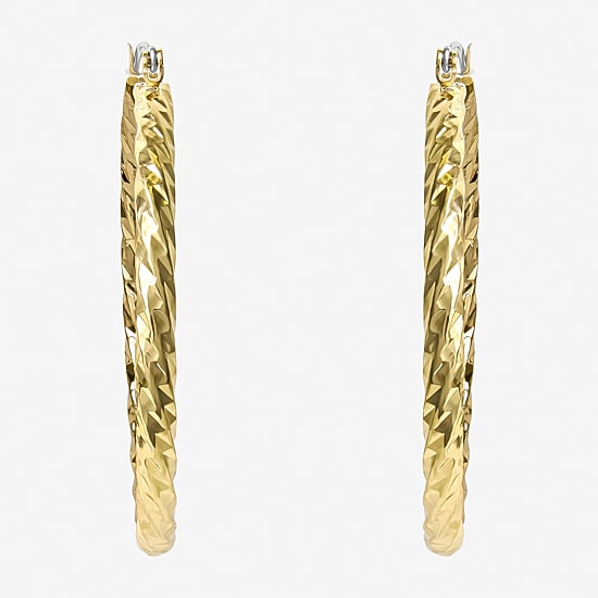 JS Jessica Simpson Womens 50mm Hoop Earrings