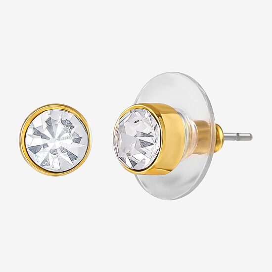 JS Jessica Simpson Gold Tone Hoop & Stud Womens Glass Bow Butterfly 5 Pair Earring Set