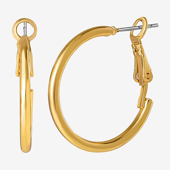 JS Jessica Simpson Gold Tone Hoop & Stud Womens Glass Bow Butterfly 5 Pair Earring Set