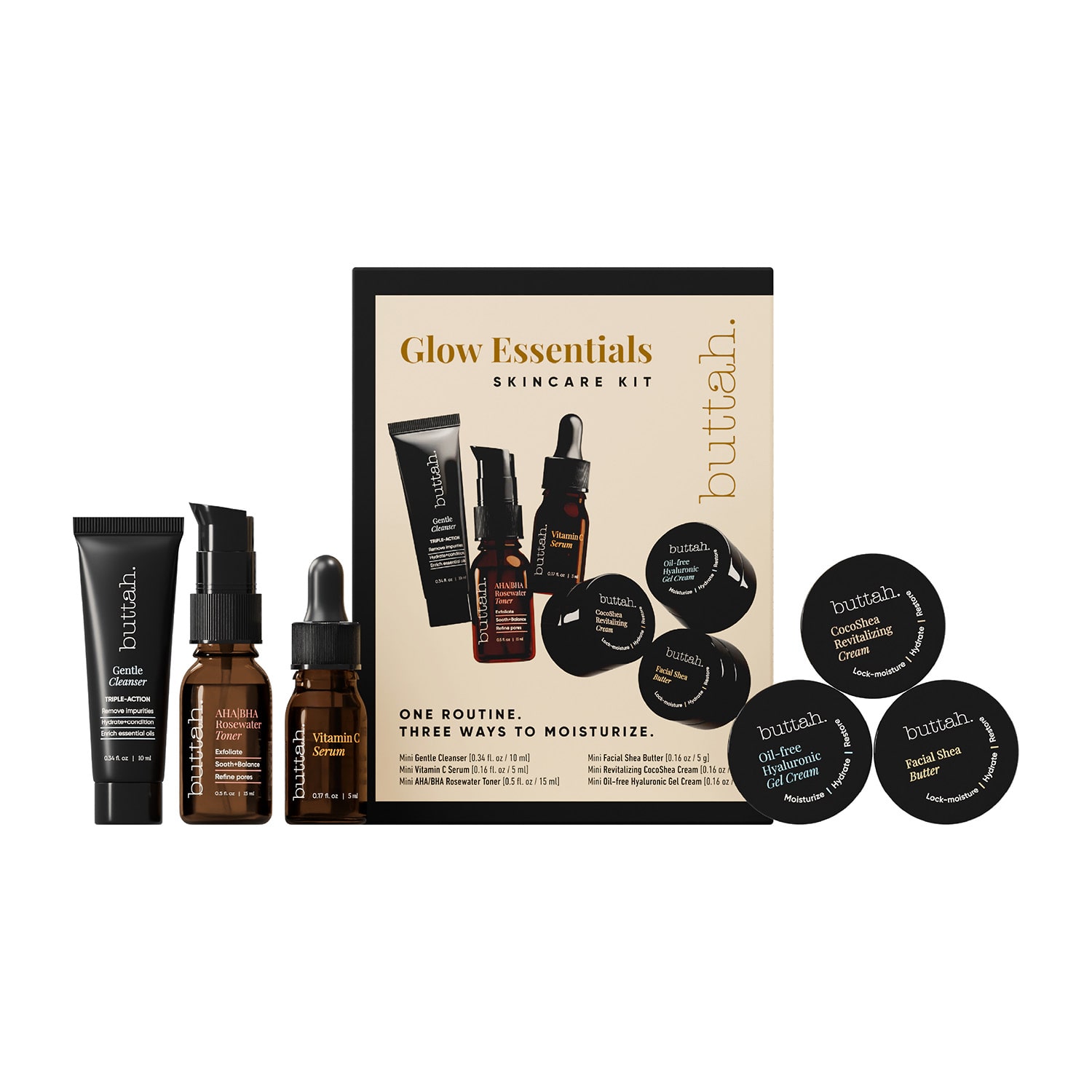 Buttah Skin Glow Essentials Mini Skincare Discovery Set