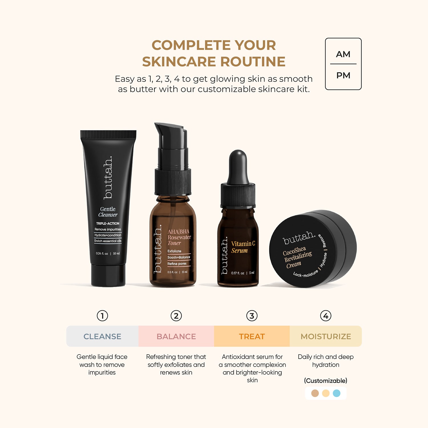 Buttah Skin Glow Essentials Mini Skincare Discovery Set
