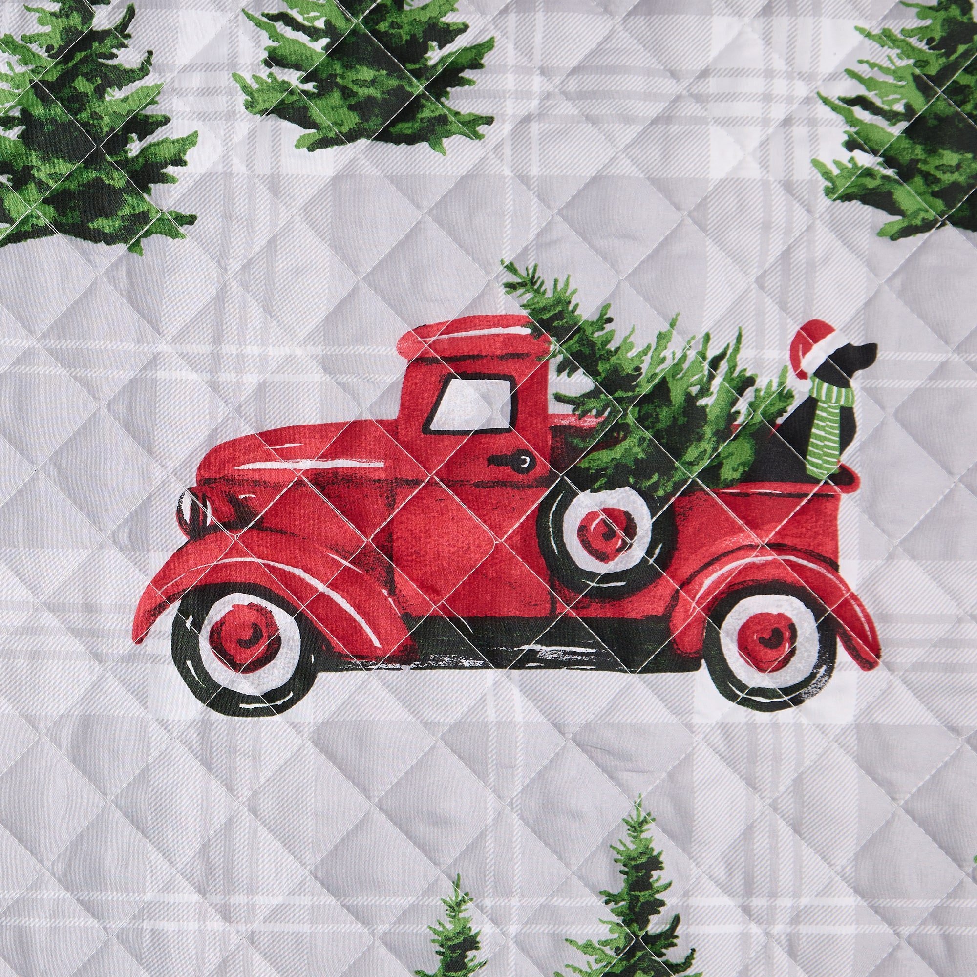 Hudson & Main Truck Plaid 3-pc. Easy Care Quilt Set