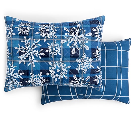 Hudson & Main Snowflake Plaid 3-pc. Easy Care Quilt Set