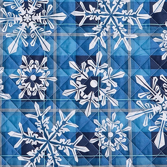 Hudson & Main Snowflake Plaid 3-pc. Easy Care Quilt Set