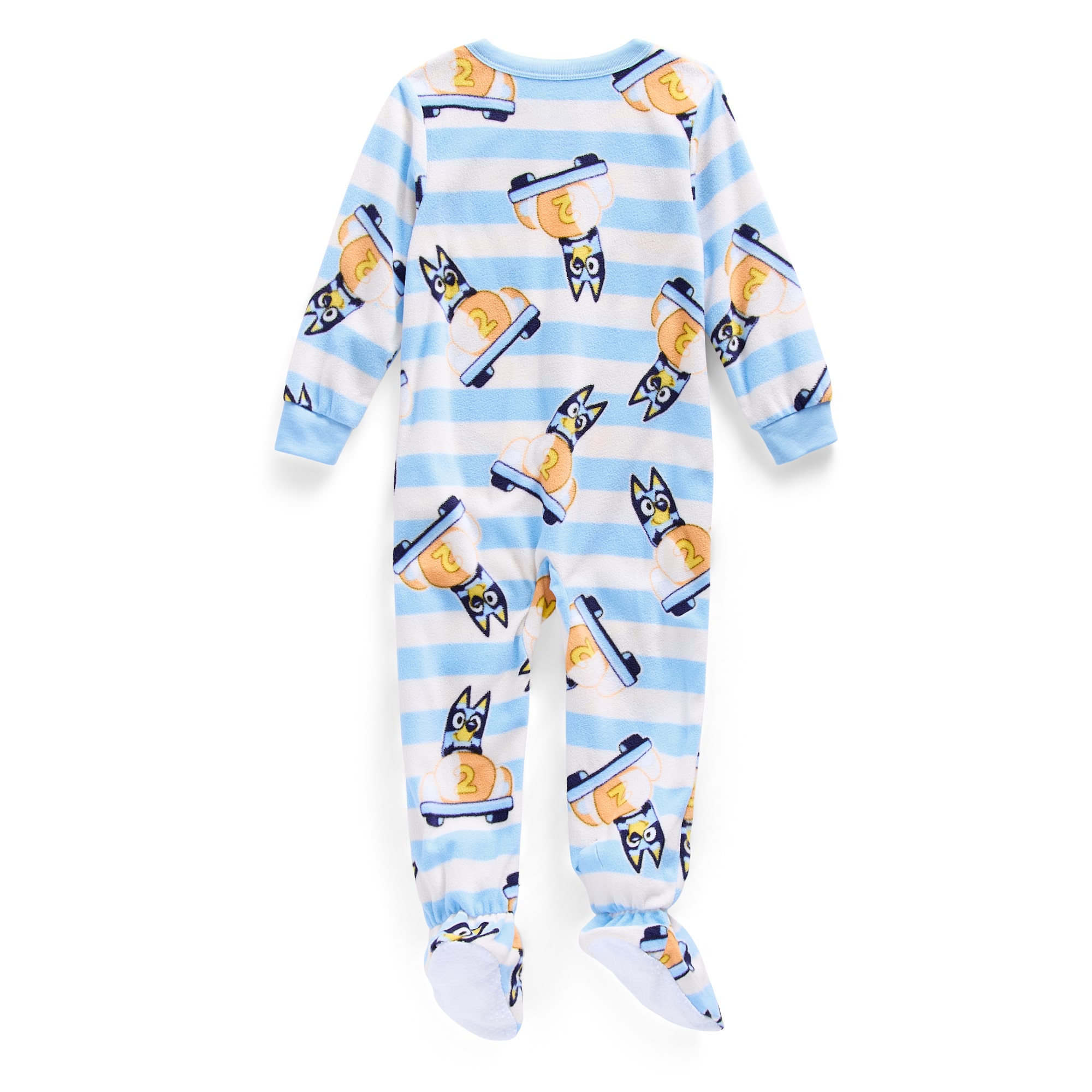 Toddler Boys Bluey Crew Neck Long Sleeve Pajama Set
