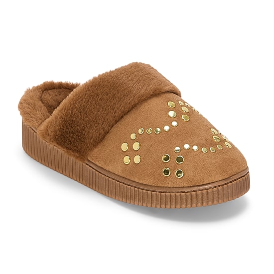 JS Jessica Simpson Studded Womens Clog Slippers