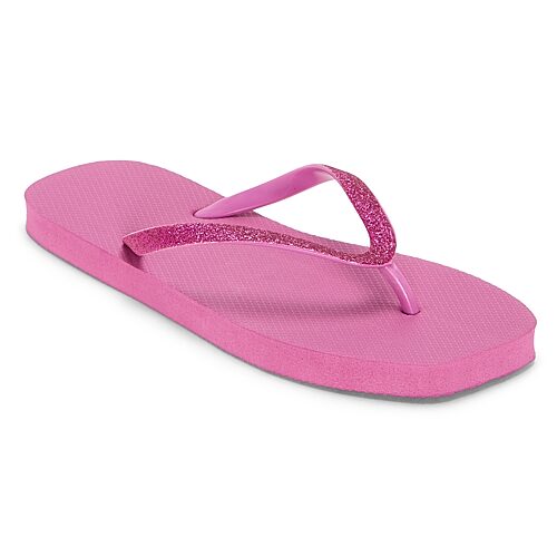 Mixit Womens Glitter Flip-flops In Pink