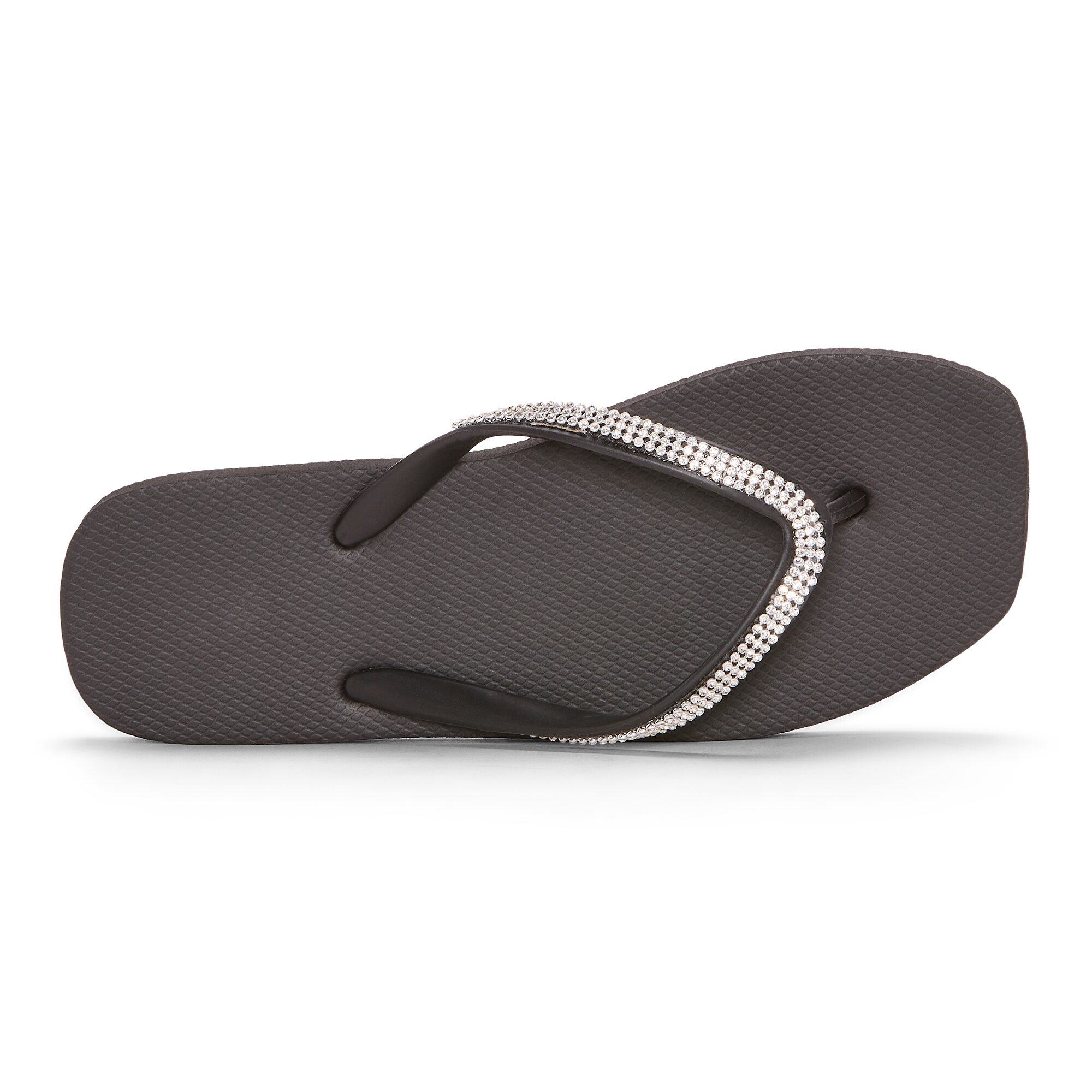 Mixit Womens Rhinestone Flip-Flops