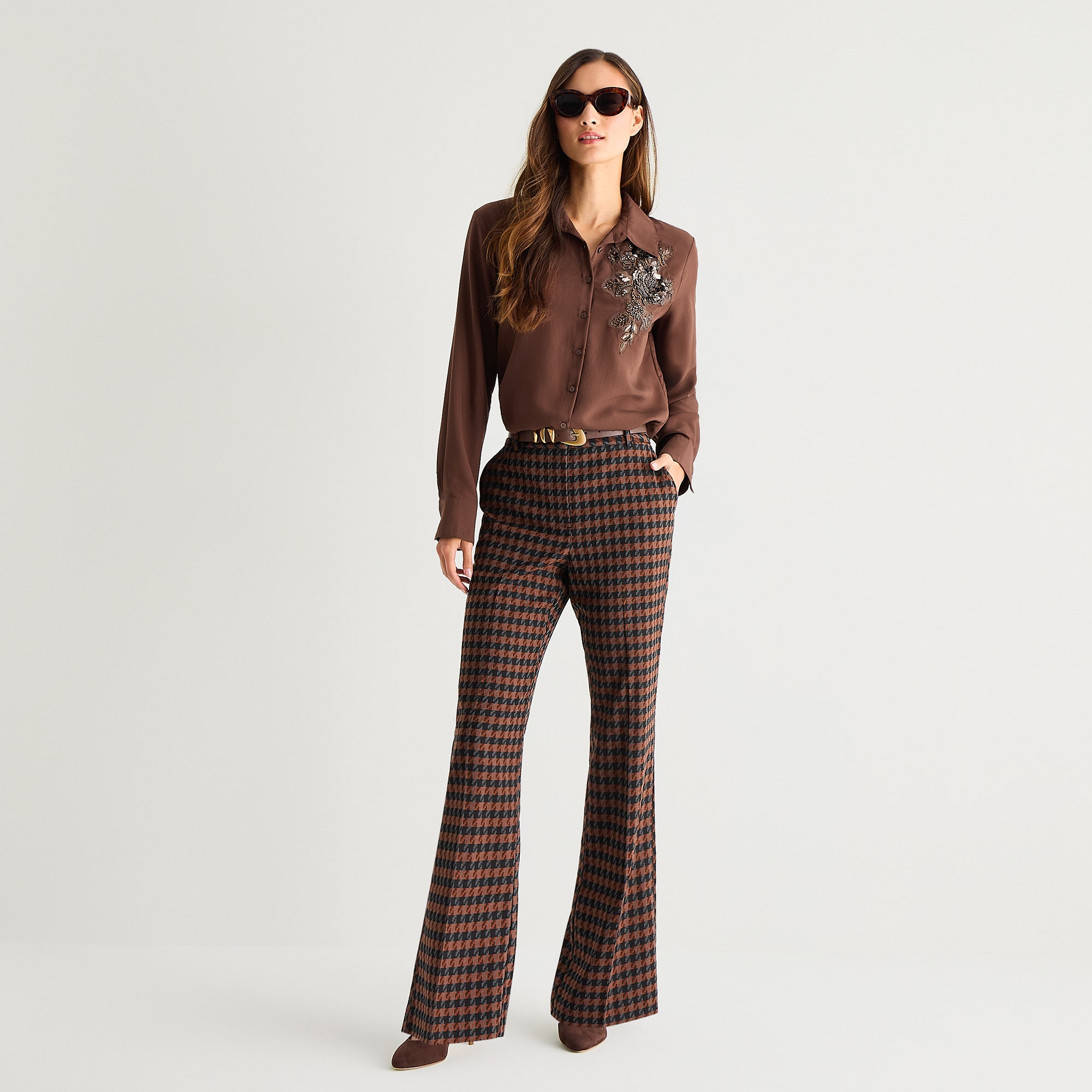 Worthington Womens Cuffed Long Sleeve Regular Fit Button-Down Shirt