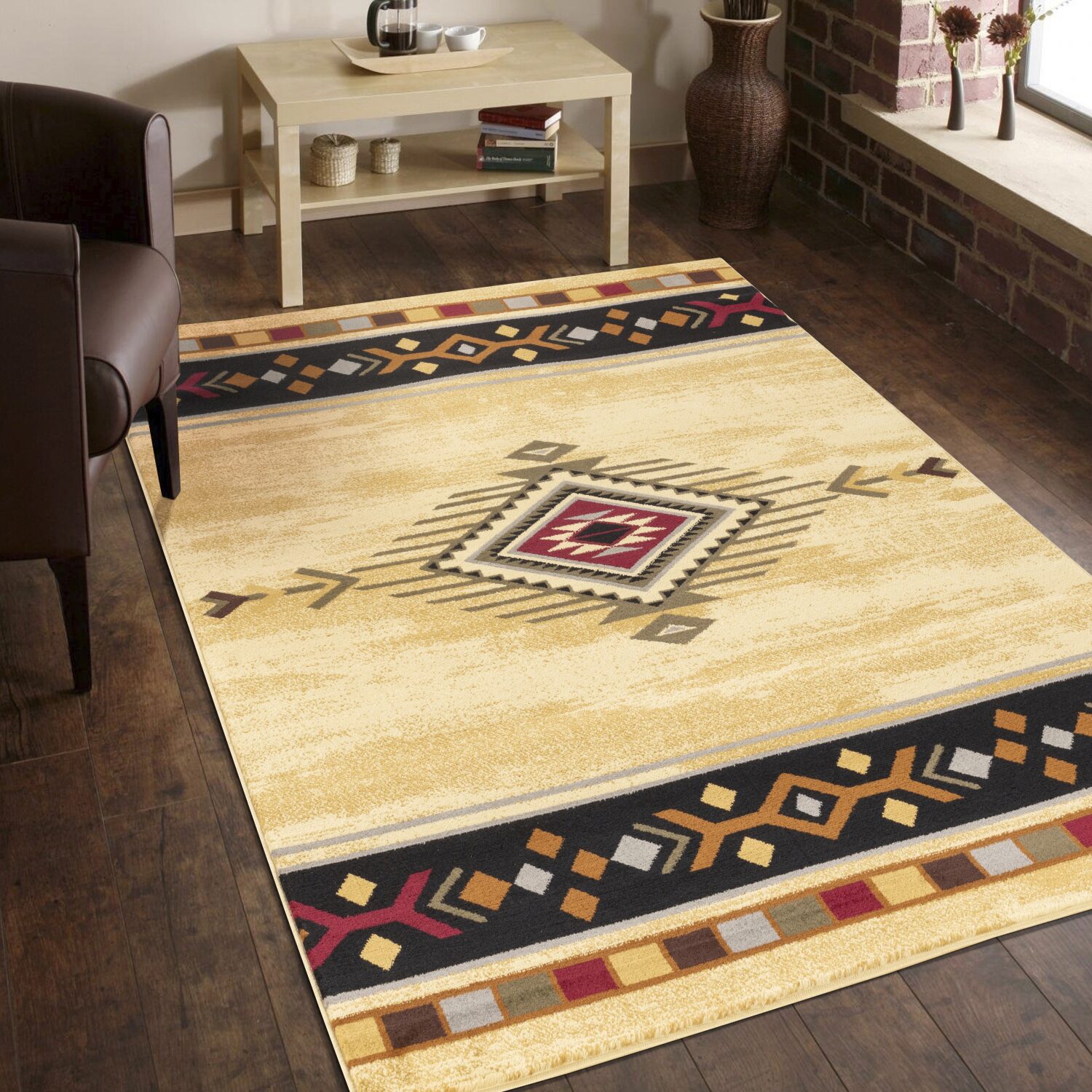 DANTE HOME DECOR Horizon Tribal Southwestern Diamond Indoor Rectangular Area Rug