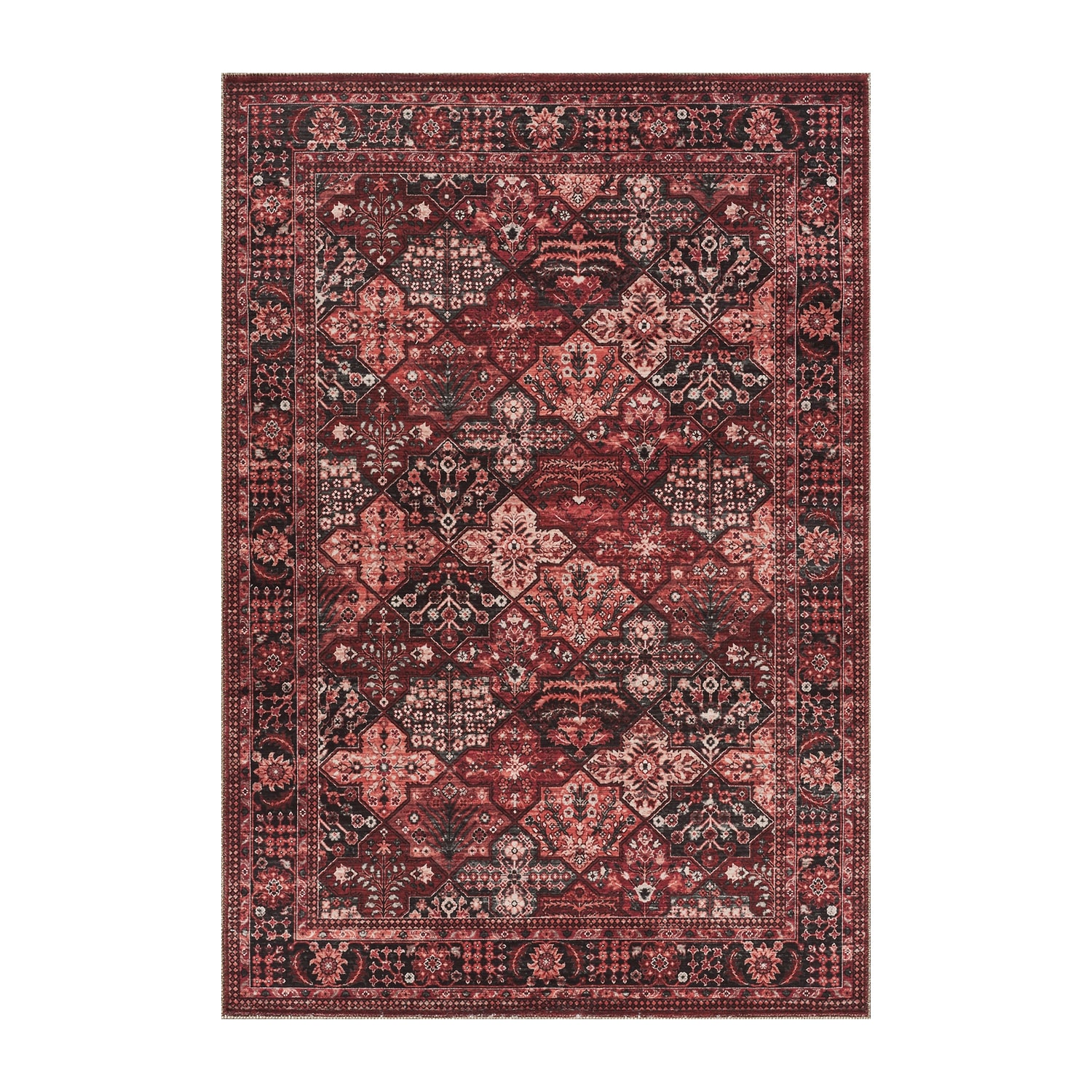 DANTE HOME DECOR Manchaster Oriental Vintage Look Panel Panel Indoor Rectangular Area Rug