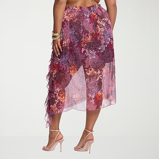 JS Jessica Simpson Womens Plus High Rise Maxi Skirt