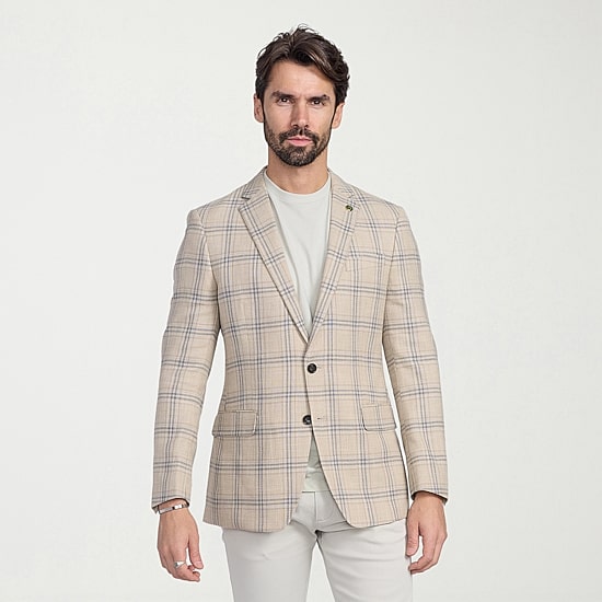 CRICKETEER™ Mens Plaid Stretch Fabric Regular Fit Sport Coat