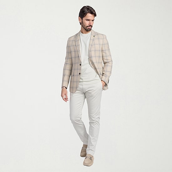 CRICKETEER™ Mens Plaid Stretch Fabric Regular Fit Sport Coat
