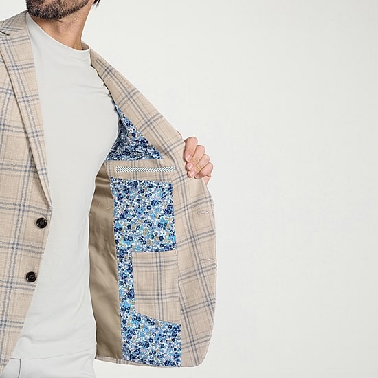 CRICKETEER™ Mens Plaid Stretch Fabric Regular Fit Sport Coat