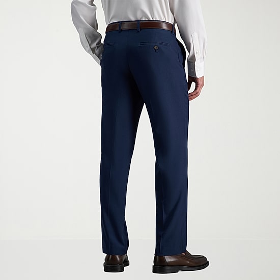 Haggar Premium Comfort Mens Straight Fit Dress Flat Front Pant