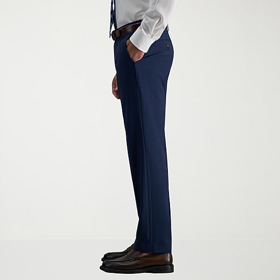 Haggar Premium Comfort Mens Straight Fit Dress Flat Front Pant