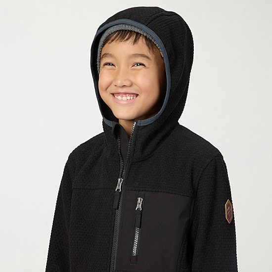 Free Country Little & Big Kid Boys Fleece Hooded Lightweight Jacket