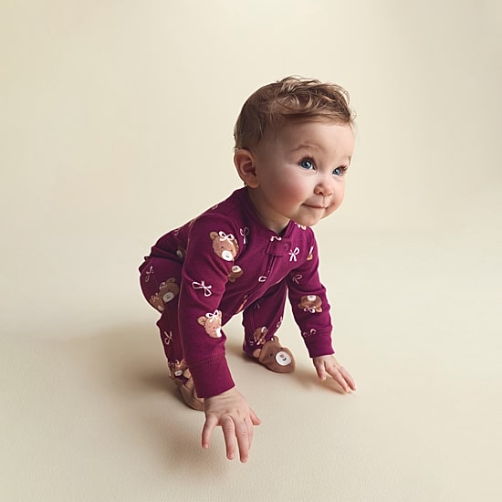 Carter's Bow Bear Baby Girls Animal Sleep and Play
