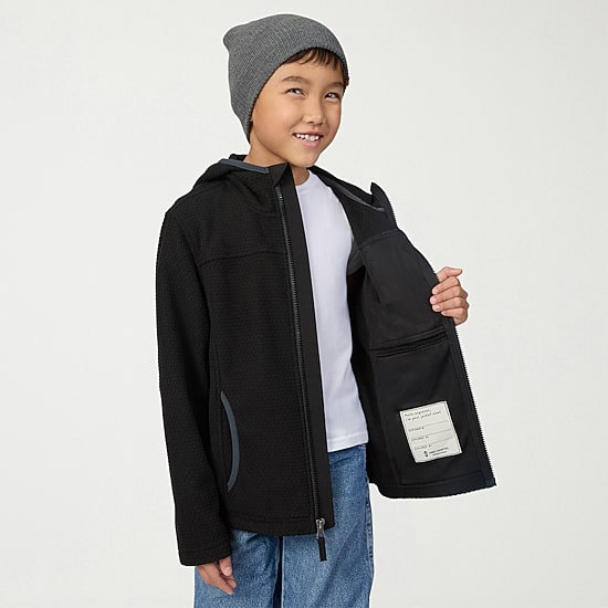 Free Country Little & Big Kid Boys Fleece Hooded Lightweight Jacket