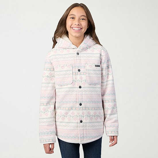Free Country Big Kid Girls Hooded Fleece Lined Lightweight Jacket