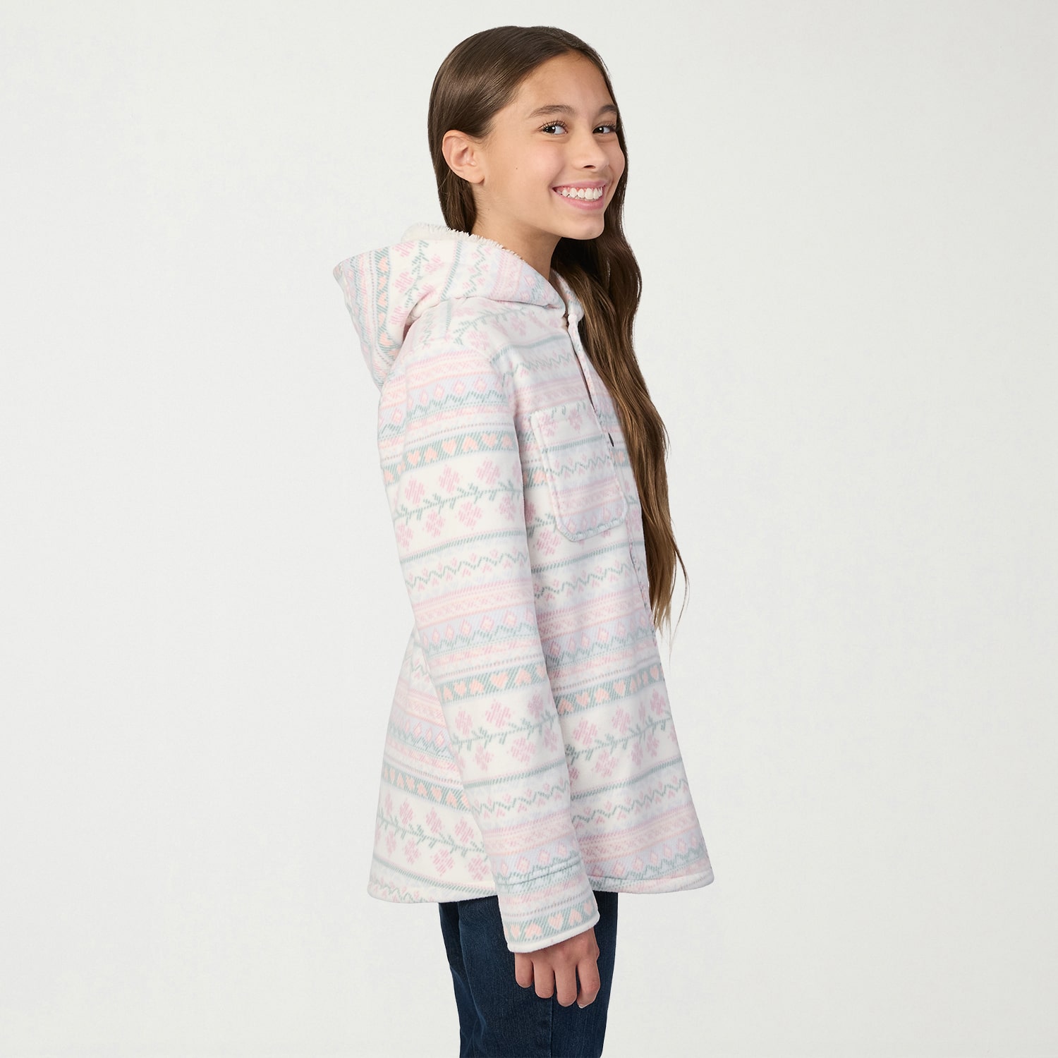 Free Country Big Kid Girls Hooded Fleece Lined Jacket