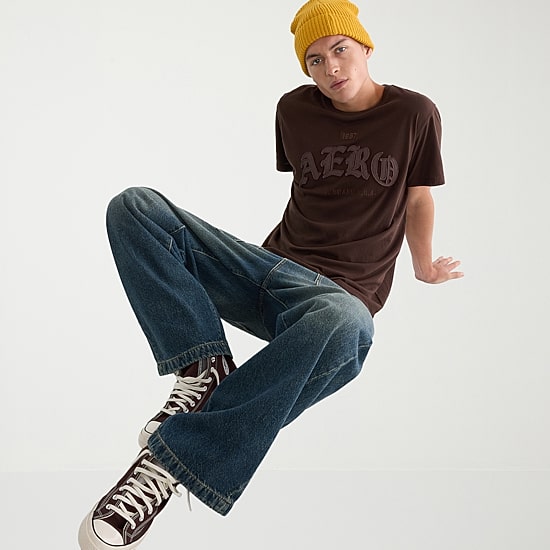 AEROPOSTALE Mens Crew Neck Short Sleeve Regular Fit Graphic T-Shirt