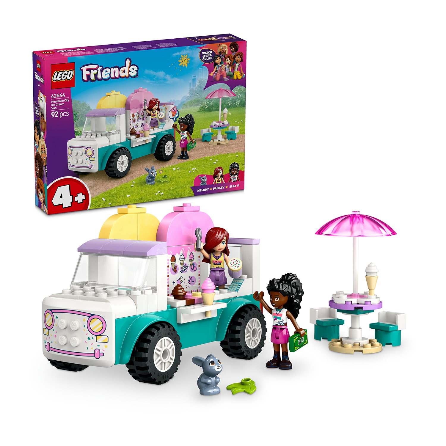 LEGO® Friends Heartlake City Ice Cream Truck 42644 Building Set 92-pc ...