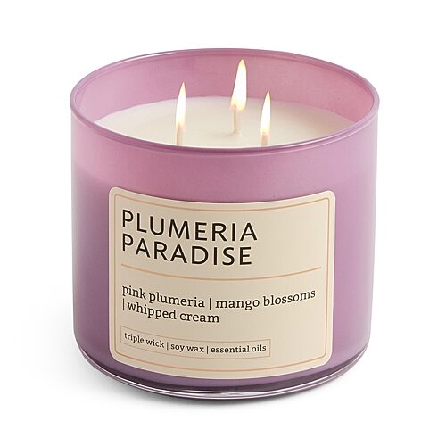 Distant Lands 14oz Plumeria Paradise 3-wick Scented Jar Candle