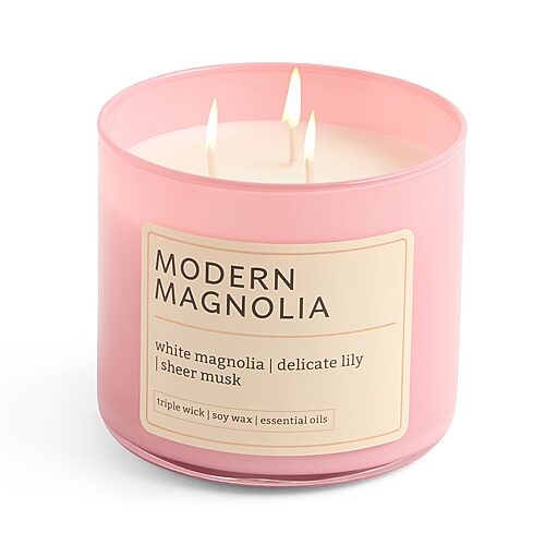 Distant Lands 14oz Modern Magnolia 3-wick Scented Jar Candle