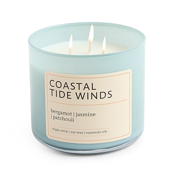 Distant Lands 14oz Coastal Tide Winds 3-Wick Scented Jar Candle